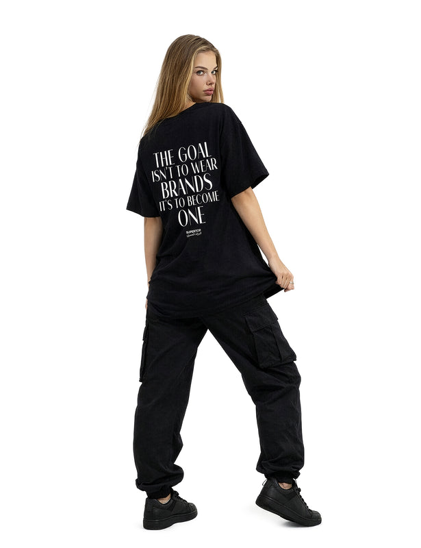 THE GOAL ISN'T TO WEAR BRANDS