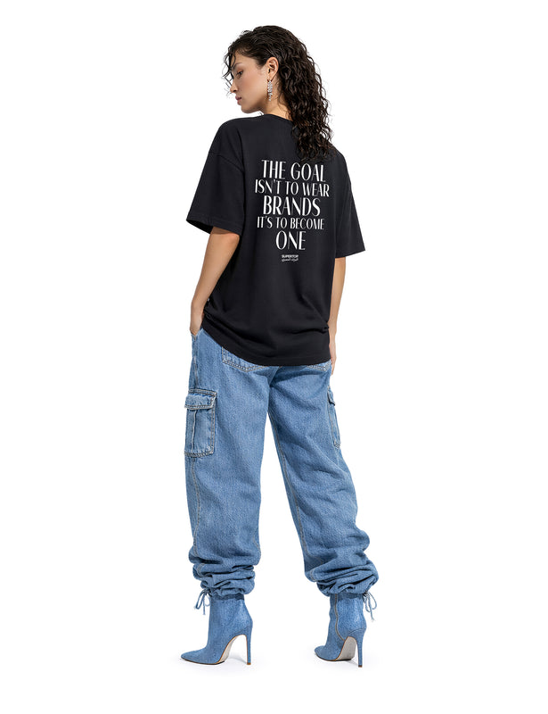 THE GOAL ISN'T TO WEAR BRANDS
